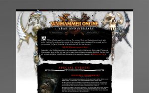 Warhammer Online: 1 Year Anniversary Microsite