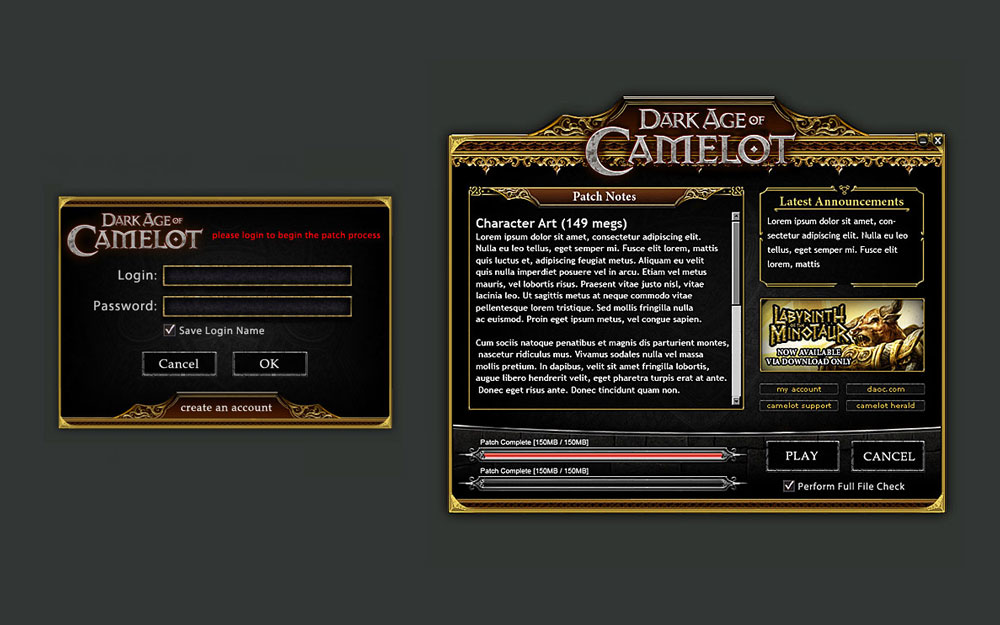 Dark Age of Camelot - Patcher