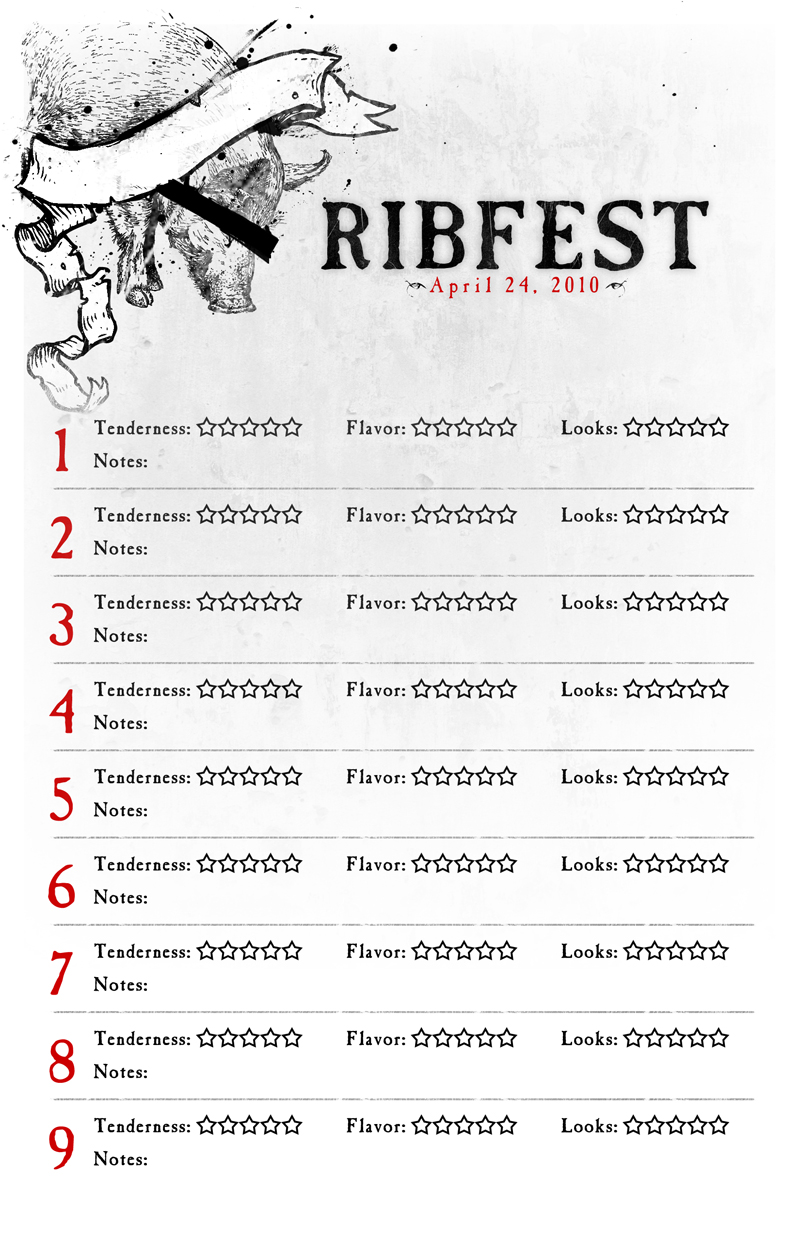 Scorecard - Ribfest (digital)