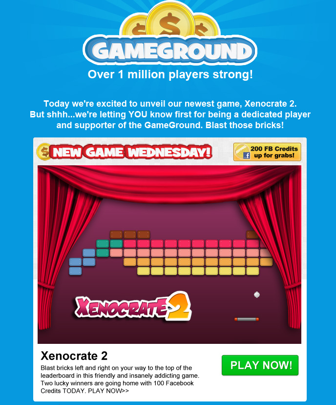 GameGround - New Game Newsletter
